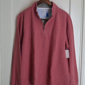 Brooks Brothers Brand-New Cotton French Rib Quarter-Zip Sweater, XXL